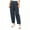 Navy, variant on LSLJS Joggers for Women Plus Size Button Waisted Outdoor Cargo Pants Casual Loose Solid Color Athletic Pants with Pockets, S-3XL