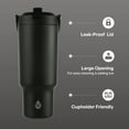 thumbnail image 5 of TAL Stainless Steel Hudson Tumbler with Flip-Up Straw 30oz, Black, 5 of 9