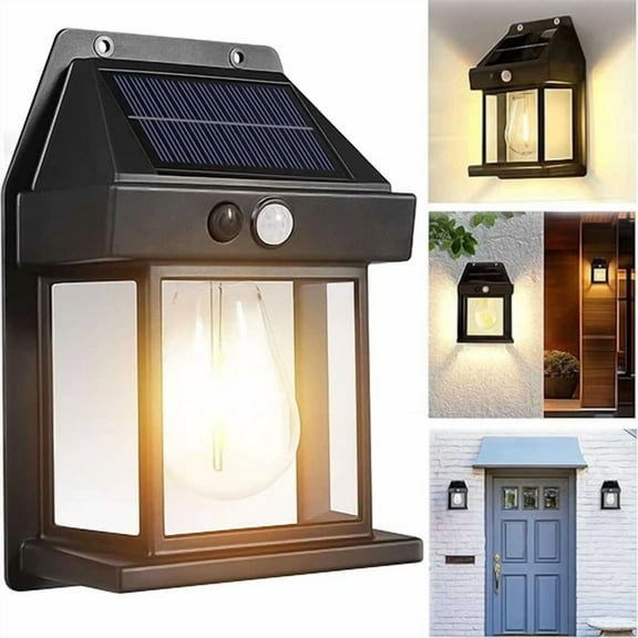 PURELY- Solar Power Led Light Pir Motion Sensor Outdoor Security Lamp Wall Garden Home