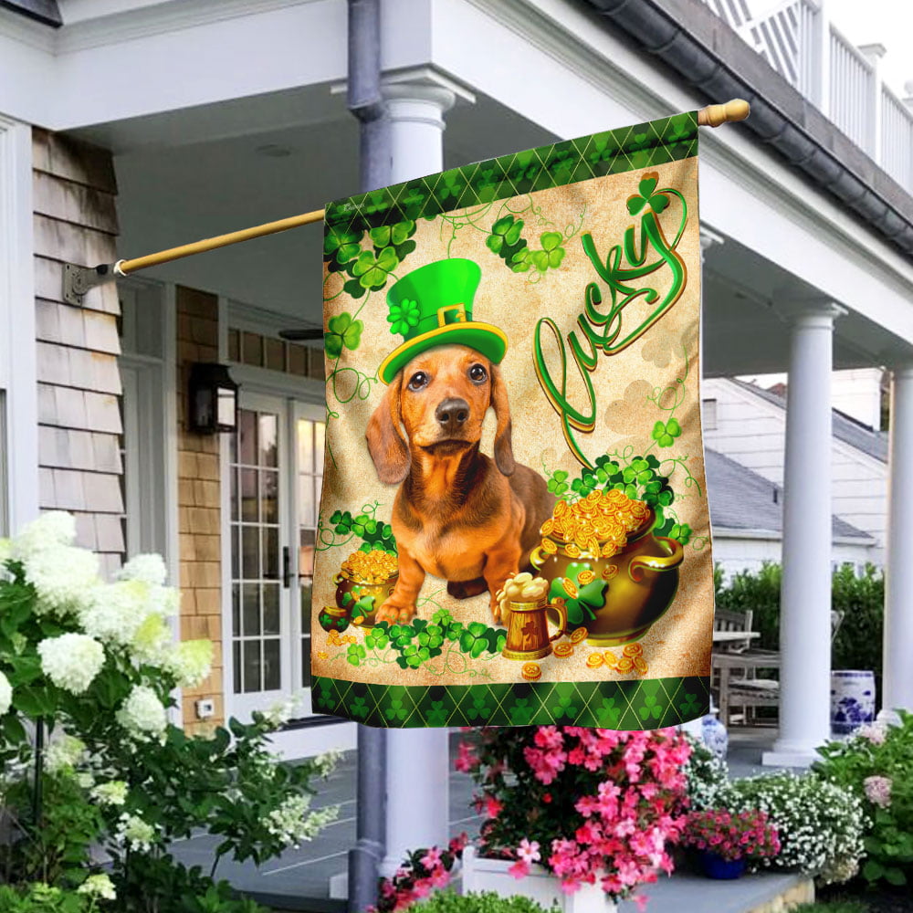 Breeze Art Garden Flag Dachshund Dog-I'm kind of a big deal around here 12.5x18” 