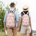 thumbnail image 4 of Disketp Daisy And Bee print Canvas Backpack Lightweight Travel Daypack Student Rucksack Laptop Backpack-Medium, 4 of 5