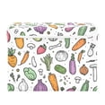 thumbnail image 7 of Yayeee Collapsible Cube Storage Bin with Lid Fabric Closet Decorative Basket with Handles, Purple Vegetables Pattern, 7 of 7