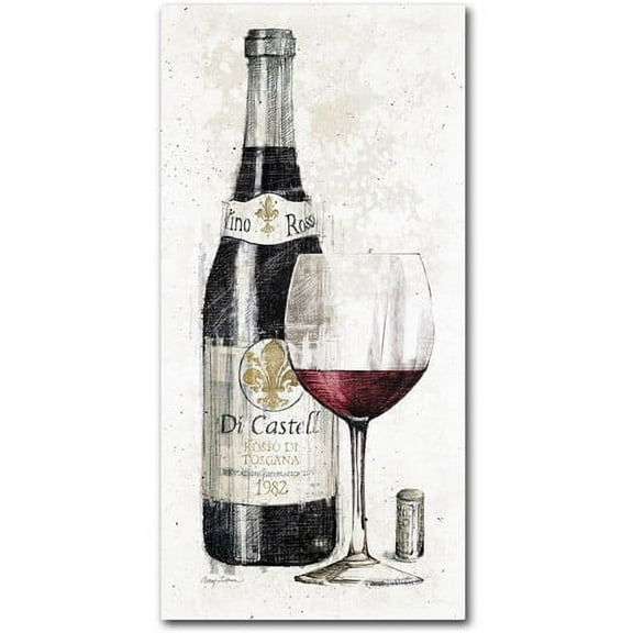Trademark Fine Art "Pencil Wine I" Canvas Art by Avery Tillmon