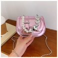 thumbnail image 3 of Bolso pequeño estilo mini para mujer, de verano, de textura de alta gama, bolso oblicuo, bolso de hombro con cadena brillante de moda, 3 of 6