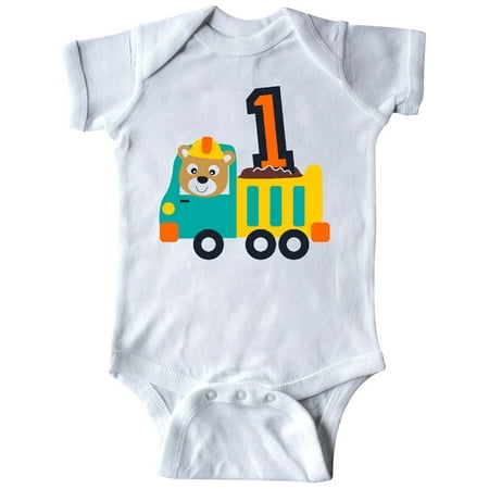 

Inktastic Dump Truck 1st Birthday Gift Baby Boy or Baby Girl Bodysuit