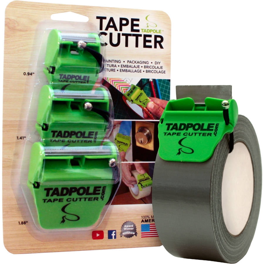 Tadpole Tape Cutter, 3Pack