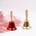 thumbnail image 4 of 2Pcs Wooden Handle Handbells Decorative Jingle Bells for Party Restaurant Decor, 4 of 9
