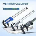thumbnail image 2 of Scienceny Calibrador Vernier Digital, regla micrométrica de calibre 0-150mm, pantalla LCD, instrumento artesanal de medición operado por para el Medidores de medidas dimensionales Negro NO2 Scienceny TO000933-02B, 2 of 6
