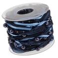 thumbnail image 3 of pitrice 10m DIY Applique Sheer Mesh Beaded Lace Trim Ribbon for Decor 20mm Navy, 3 of 9