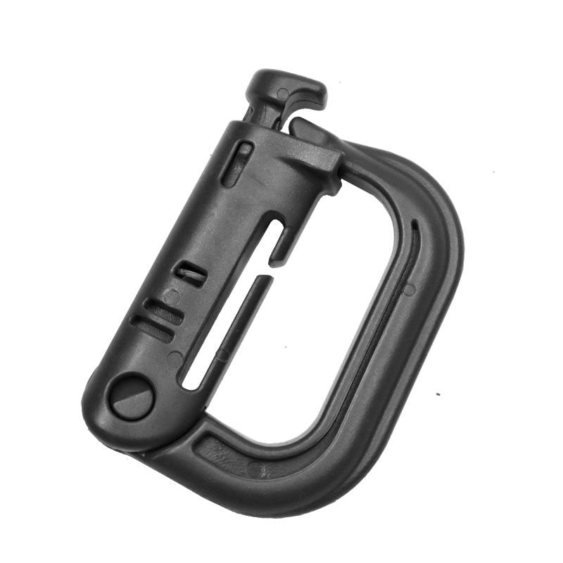 5x molle carabiner d locking ring plastic clips ring buckle carabiners keychains 