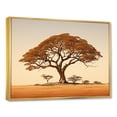 thumbnail image 2 of Designart "African Arboreal Majesty" Tree African Floater Framed Wall Art Living Room, 2 of 5