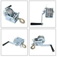thumbnail image 5 of munirater Heavy Duty Hand Winch 600Lbs Two-Way Adjustable Boat Trailer Winch with 8m Steel Cable, Crank Cable Gear Winch with Hook Fit for Boat Trailer or ATV, 5 of 5
