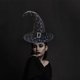 thumbnail image 5 of Sombrero de bruja de Halloween Scary Creepy Wide Brim Sombrero puntiagudo Regalo de Halloween para h Abody Tipo 1, 5 of 7