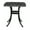 21" Black Square Table, variant on IVV 23.6" Round Patio Bistro Table, Outdoor Cast Aluminum Side Table with 2" Umbrella Hole, White