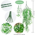thumbnail image 3 of Zukuco 4pcs Artificial Hanging Plants Vines Fake Hanging Flower Ivy Vine Leaves for Patio Home Bedroom Wedding Indoor Outdoor Wall Decor (Green), 3 of 6