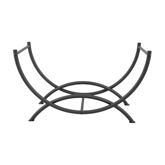 Siruishop Curved Log Holder Practical Hollow Log Storage Rack for Picnics Home Cooking