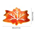 thumbnail image 3 of Zynviq Thanksgiving Area Rugs Maple Leaf 31.5" X 19.7" Throw Rug Polyester Novelty Washable Orange Small Rug for Coffee Table, 3 of 6