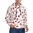 thumbnail image 2 of Daiia Different Meat for Men's Fashion Hoodies & Sweatshirts with Kangaroo Pocket Hooded Sweatshirt Breathable & Moisture Wicking-X-Large, 2 of 7