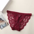 thumbnail image 2 of IROINNID Tangas Underwear For Women At Hip Charming Breathable Sexy Lace Thin Hollow Ou Skin Friendly Elasticity Panties Solid Color Panties, 2 of 3
