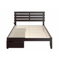 thumbnail image 4 of AFI Oxford Modern Wood Queen Platform Bed with 2 Drawers in Espresso, 4 of 8