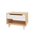 thumbnail image 3 of Scandi 4 Piece Queen Size Bedroom Set Natural Maple and White, 3 of 11