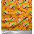 thumbnail image 1 of Soimoi Rayon Crepe Fabric Flowers & Mix Fruits Print Fabric by Yard 46 Inch Wide, 1 of 1