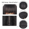 thumbnail image 4 of 12 Inches Short Bob Wig Black Wigs With Bangs Synthetic Wigs for Women Lolita Cosplay Party Natural Hair Wigs Extensions, 4 of 5