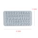 thumbnail image 2 of Inteprter Gran oferta, 1 pieza, molde de silicona DIY, letras, molde de Chocolate, herramientas de decoración de pasteles, bandeja, moldes de Herramientas y accesorios para hornear azul PC 1, 2 of 6