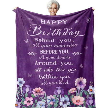 LHSHID Birthday Gifts for Women Gifts for Women Birthday Unique Birthday Gifts for Women/Her Friendship Best Friend Birthday Gifts for Women Happy Birthday Gift Ideas Blanket 40 x50