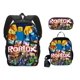 thumbnail image 1 of New cartoon Roblox primary and secondary school students' schoolbag three-piece set, 1 of 1