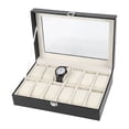 thumbnail image 4 of Herwey 12 Soft Pillow Watch Box Jewelry Display Storage Organizer Box Case, 4 of 8