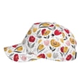 thumbnail image 5 of Balery Baseball Cap Adjustable Size for Running Workouts and Outdoor Activities All Seasons Dad Hat(Tulips Flowers), 5 of 9