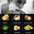 thumbnail image 6 of St. Lawrence Men's Citrus Shaving Soap 120g/3.52oz, Natural Shea Butter & Coconut Oil, Rich Lather Moisturizing Shaving Cream, Sulfate & Paraben Free, 6 of 6