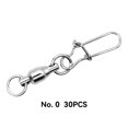 thumbnail image 4 of Naiovety 30 piezas rodamiento de bolas giratorio de acero inoxidable resistente al desgaste giratorio pesca Snap giratorios accesorios de pesca para lago Gimnasios en casa Tipo 1 Naiovety OD015680-01, 4 of 6