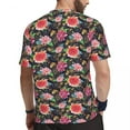 thumbnail image 3 of T Shirt For Men Pink Baroque Floral Men Retro Flowers Print Awesome Sportswear Comfortable Summer Te, 3 of 7