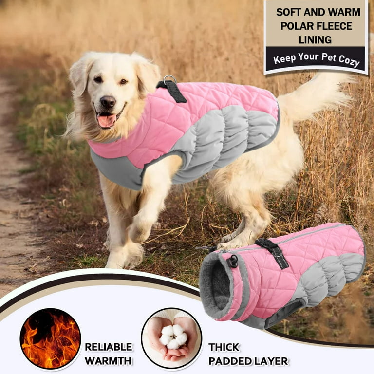 https://www.walmart.com/ip/Winter-Dog-Coat-Warm-Fleece-Jacket-Cold-Weather-Reflective-Zip-Up-Puppy-Snowproof-Vest-Leash-Ring-Outdoor-Pet-Sweater-Snowsuit-Apparel-Small-Medium-L/1695926541