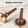 thumbnail image 6 of Wooden Ring Storage Holder Brass Base Vintage Tabletop Jewelry Tower Girls Space-Saving Rack Shelf Home Indoor Organizer (Wood color, walnut, 82*4.5*4.5cm), 6 of 9