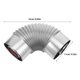thumbnail image 2 of BESTYASH Codo Para Chimenea De Interior Fabricado En Acero Inoxidable Con Soldadura, 2 of 8