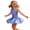 Blue#9527, variant on Toddler Girls Ball Gown One Shoulder Wedding Dresses for Girl Sequins Lightweight Loose Fit Stage Performance Dress
