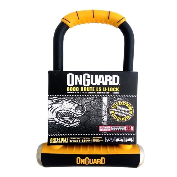 Candado de Seguridad Para Bicicleta OnGuard U-Lock Mod.8000 Nivel de Seg.95