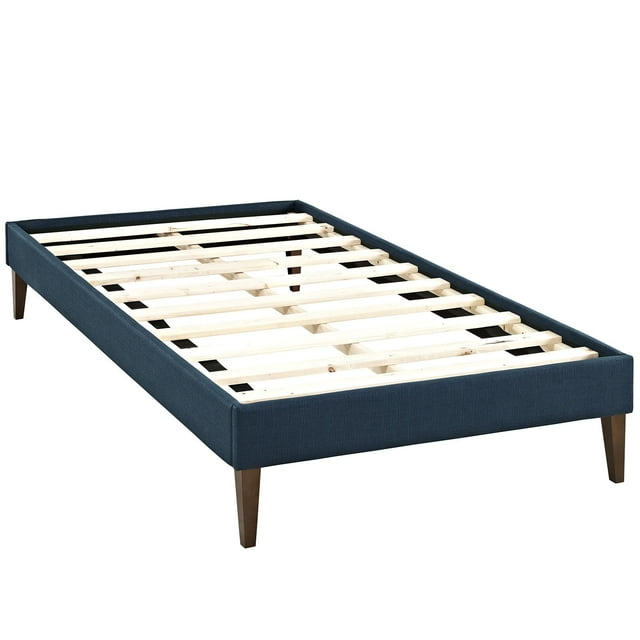 Modway Sharon Cadre de Lit Simple en Tissu avec Pieds Carrés Fuselés, Couleur Azur