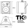 thumbnail image 4 of TIC Corporation ASP120B Indoor/outdoor 120-watt Speakers With 70-volt Switching (black), 4 of 4