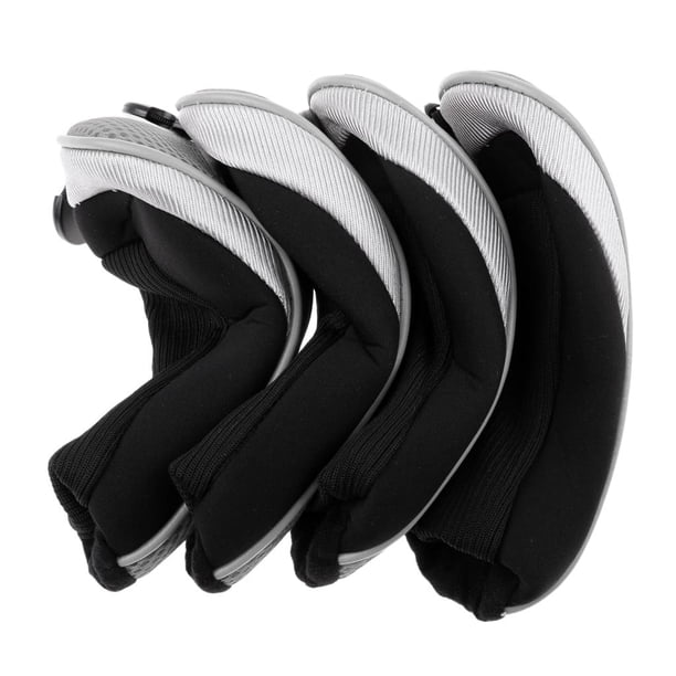4 Unids Set Golf Club Head Cover DYNWAVEMX Híbridas de Neopreno 3 4 5 6 7 X Color gris