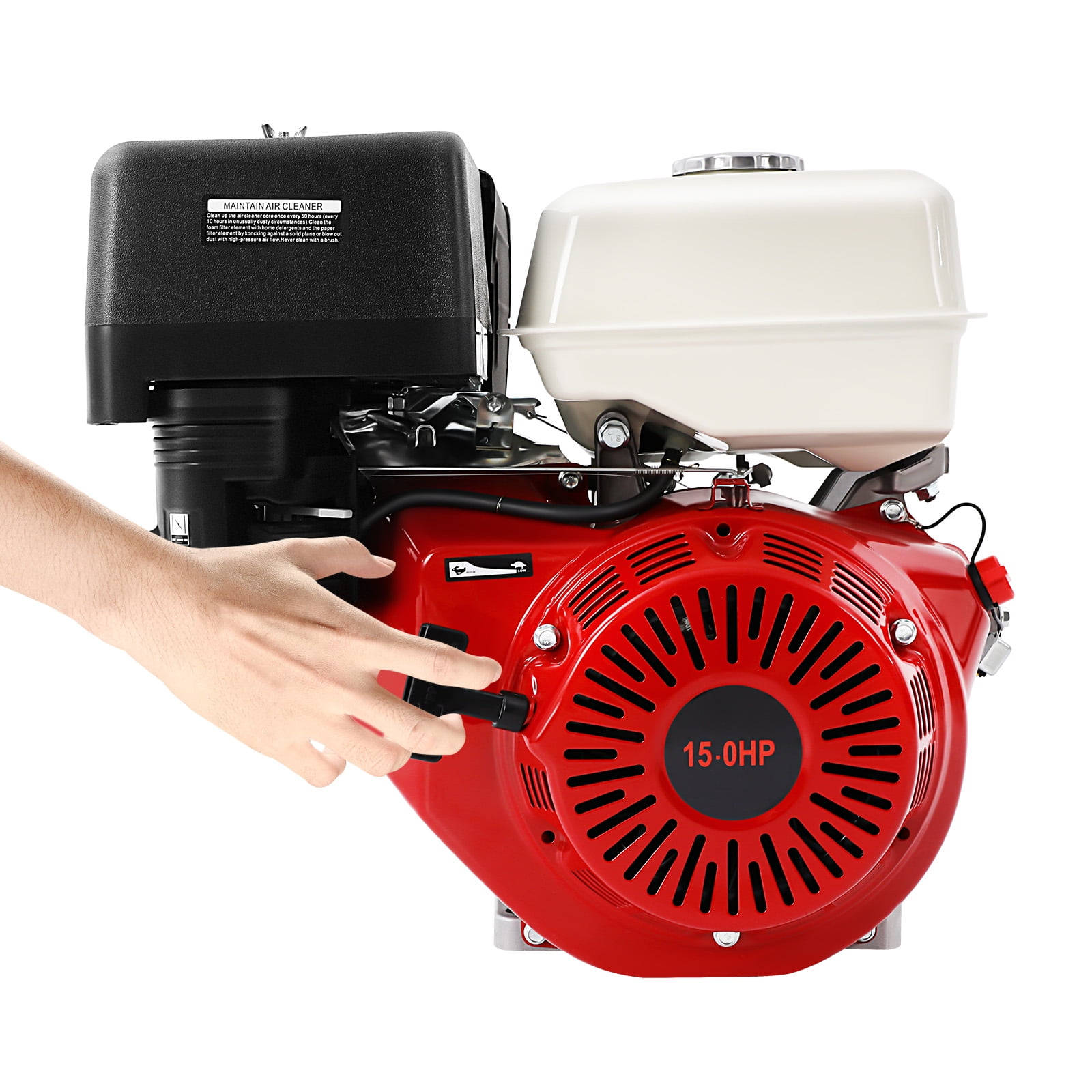 15HP 420cc Gasoline Engine - 4-Stroke OHV Motor with 9700W Power for Generators, Pumps & Farm Equipment