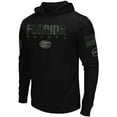 thumbnail image 2 of Men's Colosseum Black Florida Gators OHT Military Appreciation Hoodie Long Sleeve T-Shirt, 2 of 4