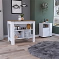 thumbnail image 2 of Pemberly Row 2 Piece Kitchen Set Kicthen Island and Kitchen Cart in Multi-color, 2 of 10