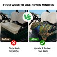 thumbnail image 4 of Golf Cart Seat Covers for 2 Seater, Peacock Soft Microfiber Cart Seat Towel Blanket, Watercolor Animal Vintage Farmhouse Absorbent Breathable Non Slip Bench Seats Protector for Golf Course 51"x31", 4 of 9