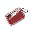 thumbnail image 3 of Funda Pelican 1020 Micro, roja y transparente, resistente al agua IP67, 3 of 4