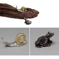 thumbnail image 3 of Quemador de incienso de bronce con forma de rana, soporte para placa decorativa (rana), 3 of 5