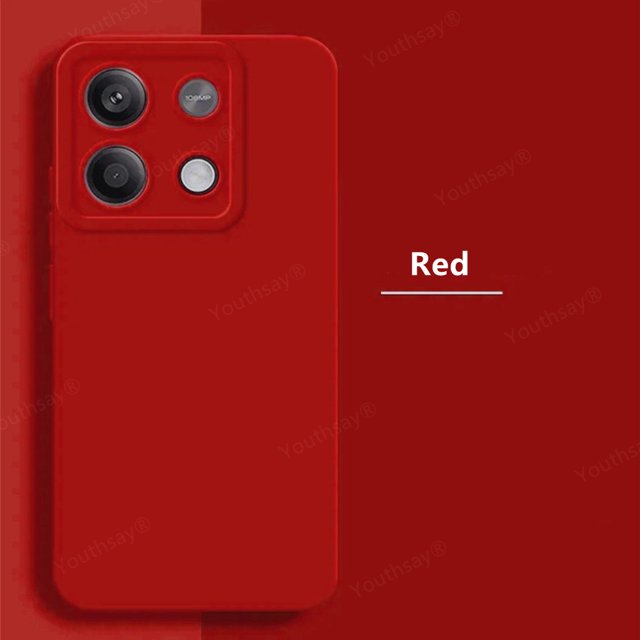 For Poco X6 5G Case Xiaomi Poco X6 Pro Cover Fundas Coque Camera Protector Original Liquid Silicone Soft Back Case Poco X6 Red Poco X6